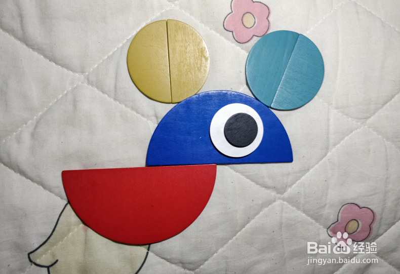 用形状积木怎么拼一只耗子？