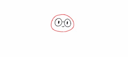 布偶眼镜兔怎么画