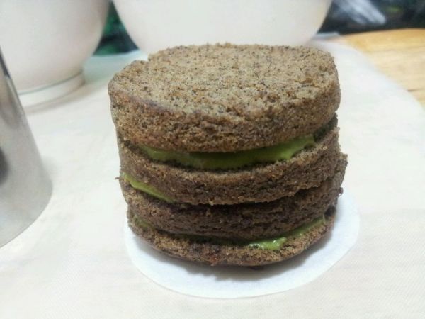 抹茶戚风慕司蛋糕