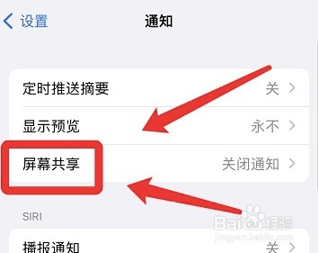 怎么取消iphone12屏幕共享通知权限