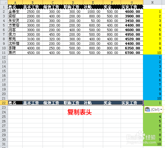 利用Excel,怎样制作工资条Excel工资条的制作