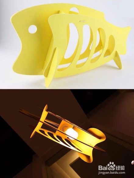 鱼儿形状的吊灯diy制作