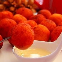 制作好吃又好看的芝士地瓜丸