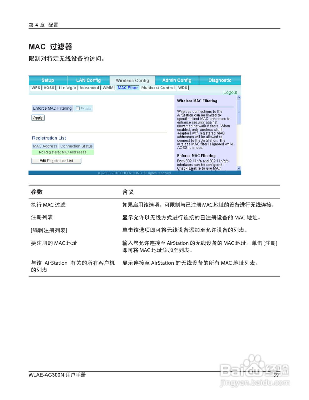 美禄可WLAE-AG300N-CH 300Mbps双频无线以太网转换器用:[4]