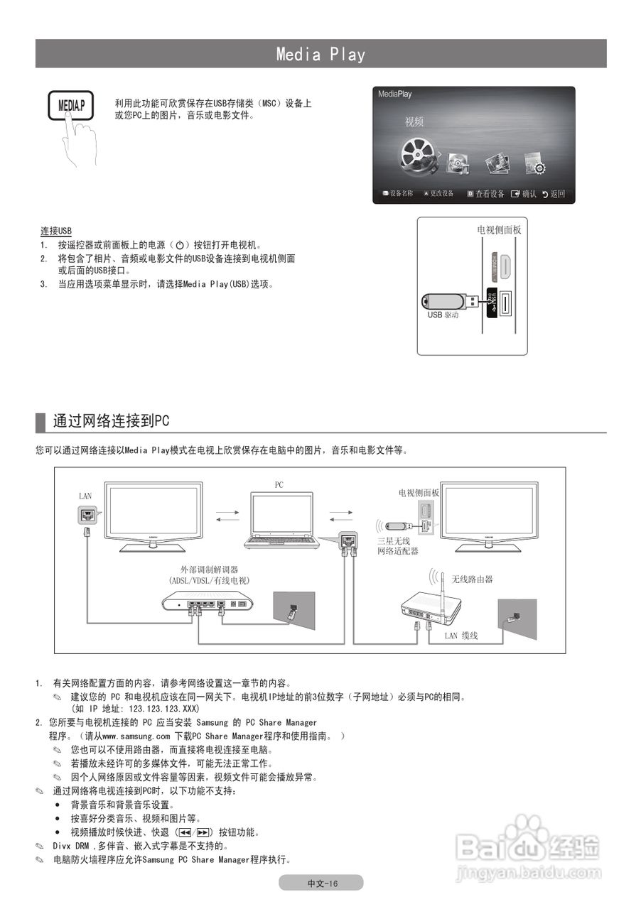 三星LA46C550J1F液晶彩电使用说明书:[3]