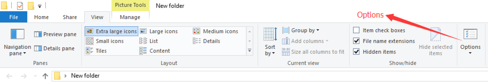 如何显示WIN10的文件后缀名和隐藏文件