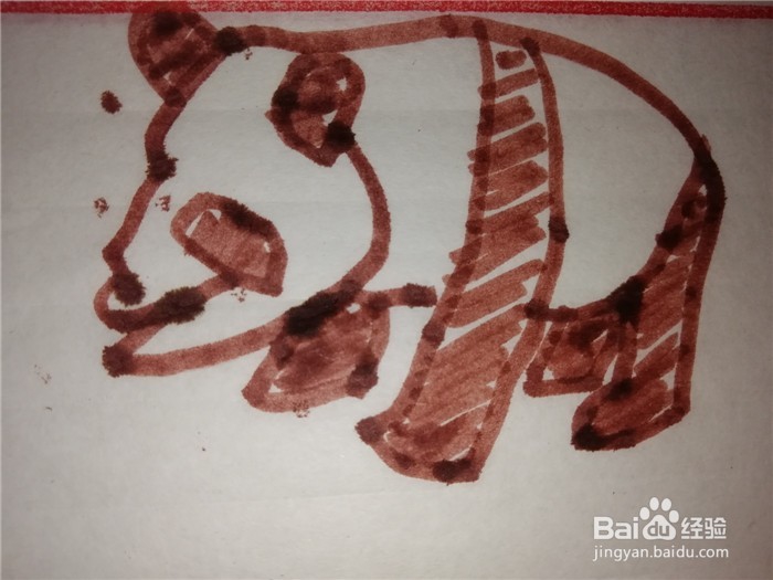 怎么样用简笔画画熊猫