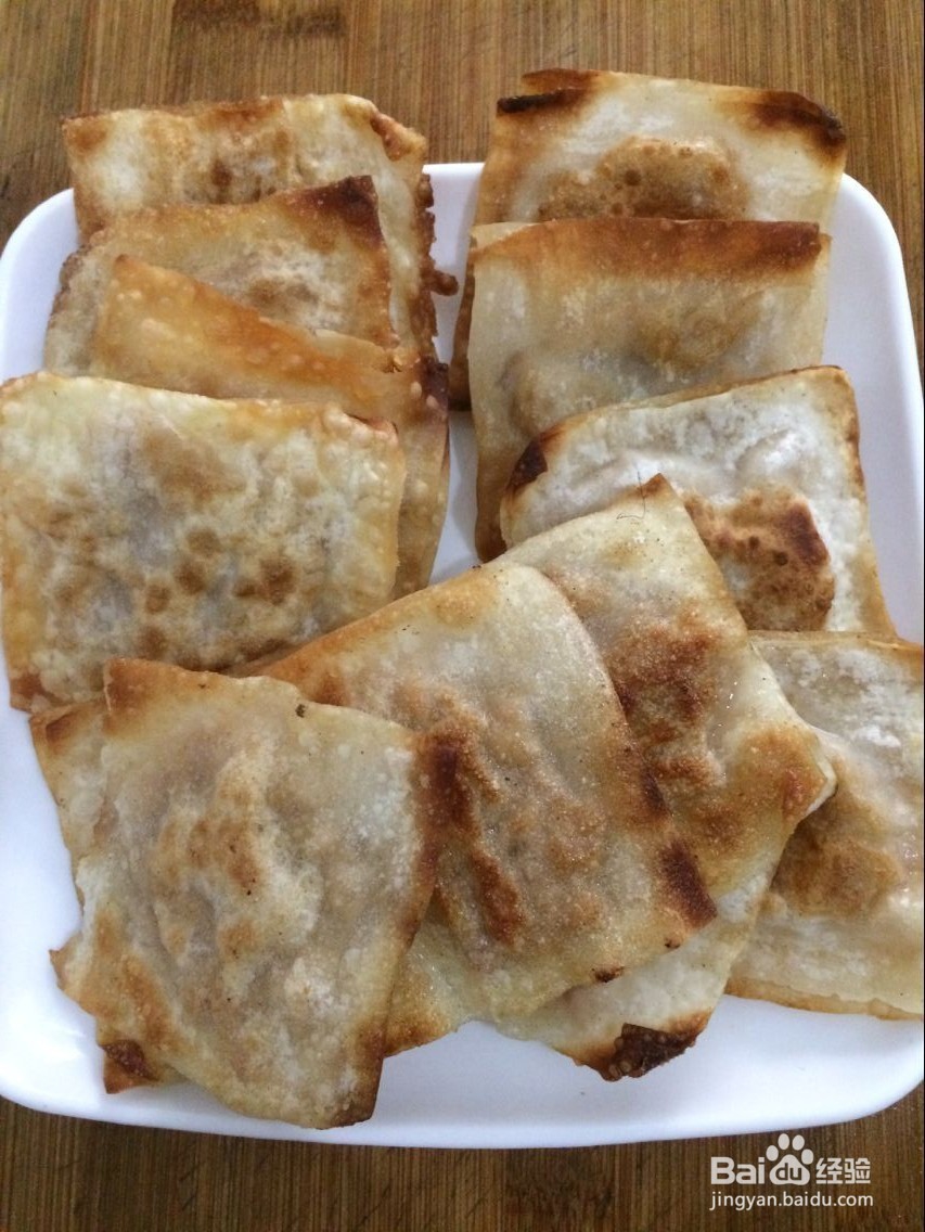 混沌皮做香脆薄肉饼的方法