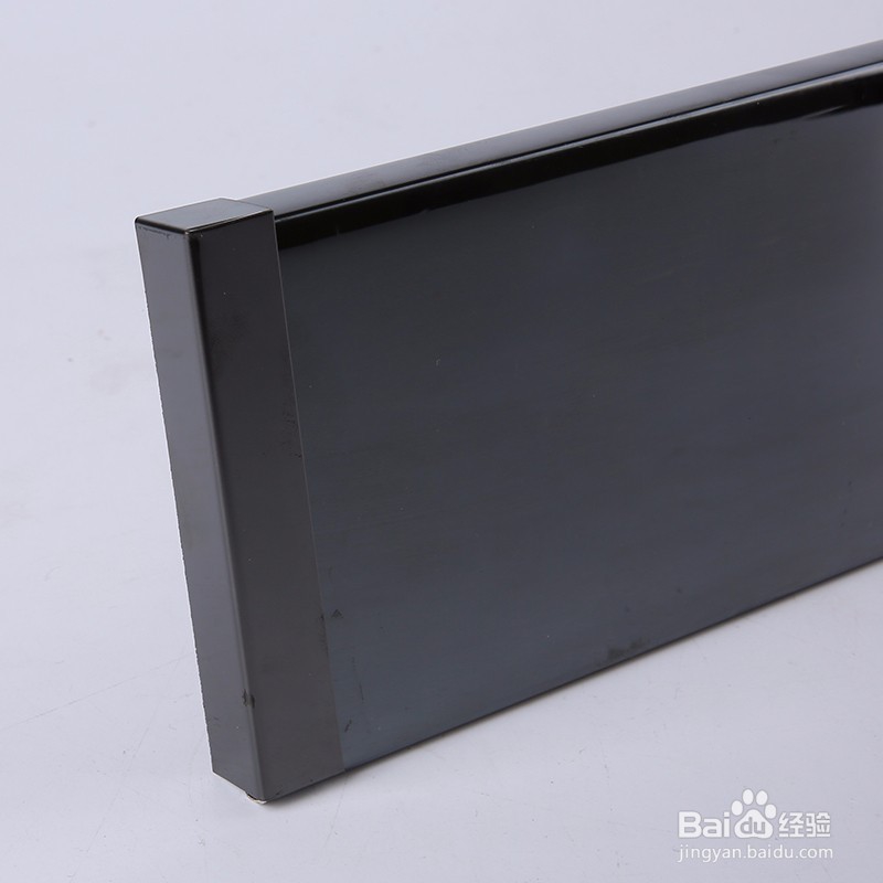 满业牌成品不锈钢踢脚线安装介绍