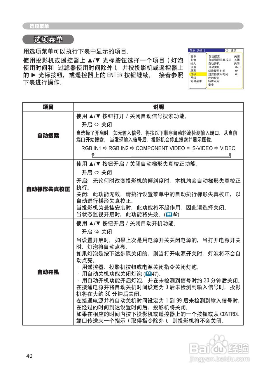 日立 CP-X265投影机说明书:[4]