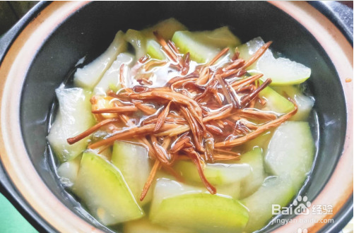 黄花菜冬瓜素汤怎么做