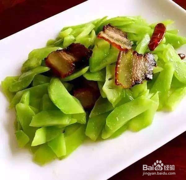 莴笋片炒腊肉