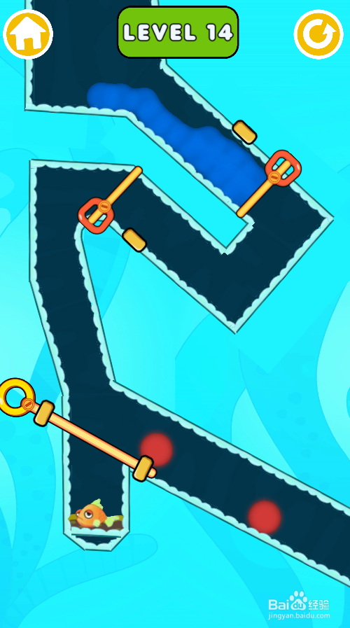 如何营救小金鱼（Level 14）
