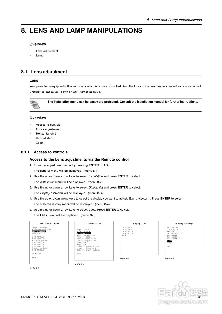 Barco巴可 Cine VERSUM 120投影机说明书:[4]