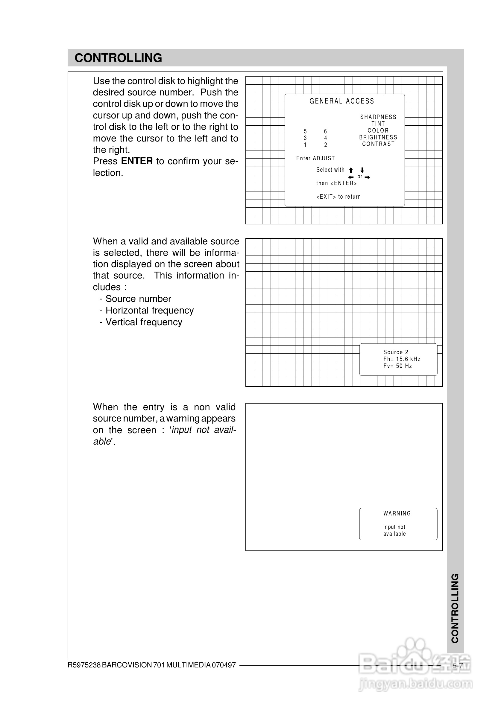 Barco巴可 VISION 701投影机说明书:[5]