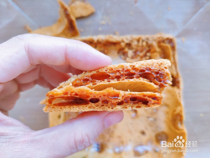 焦咔滋蜂窝糖怎么做，蜂窝糖的制作方法