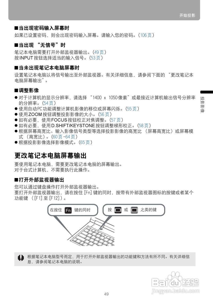 佳能SX800投影机使用说明书:[5]