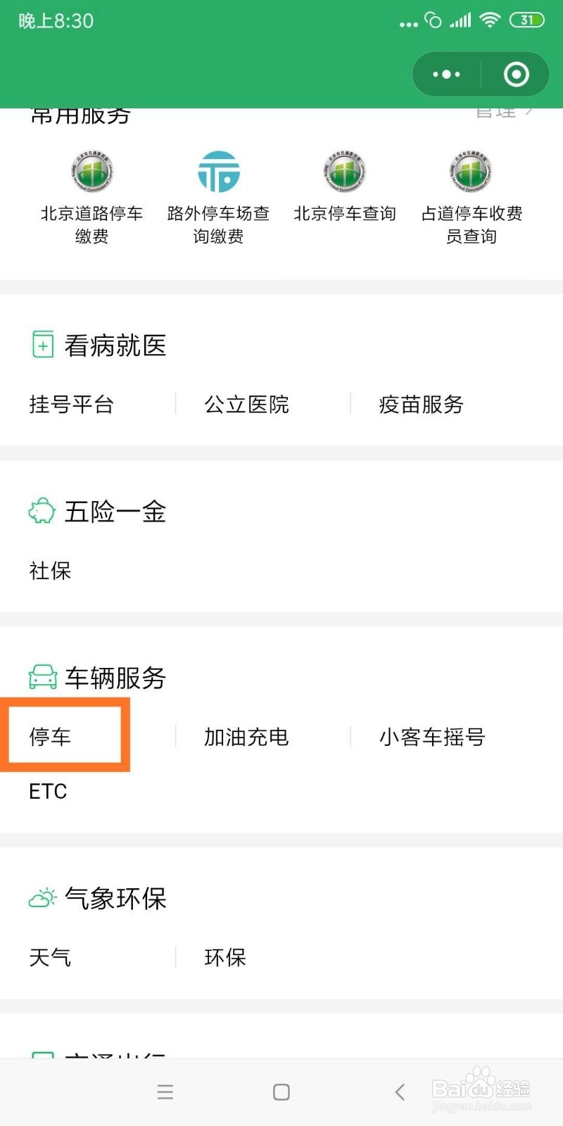 北京路边电子停车如何缴费