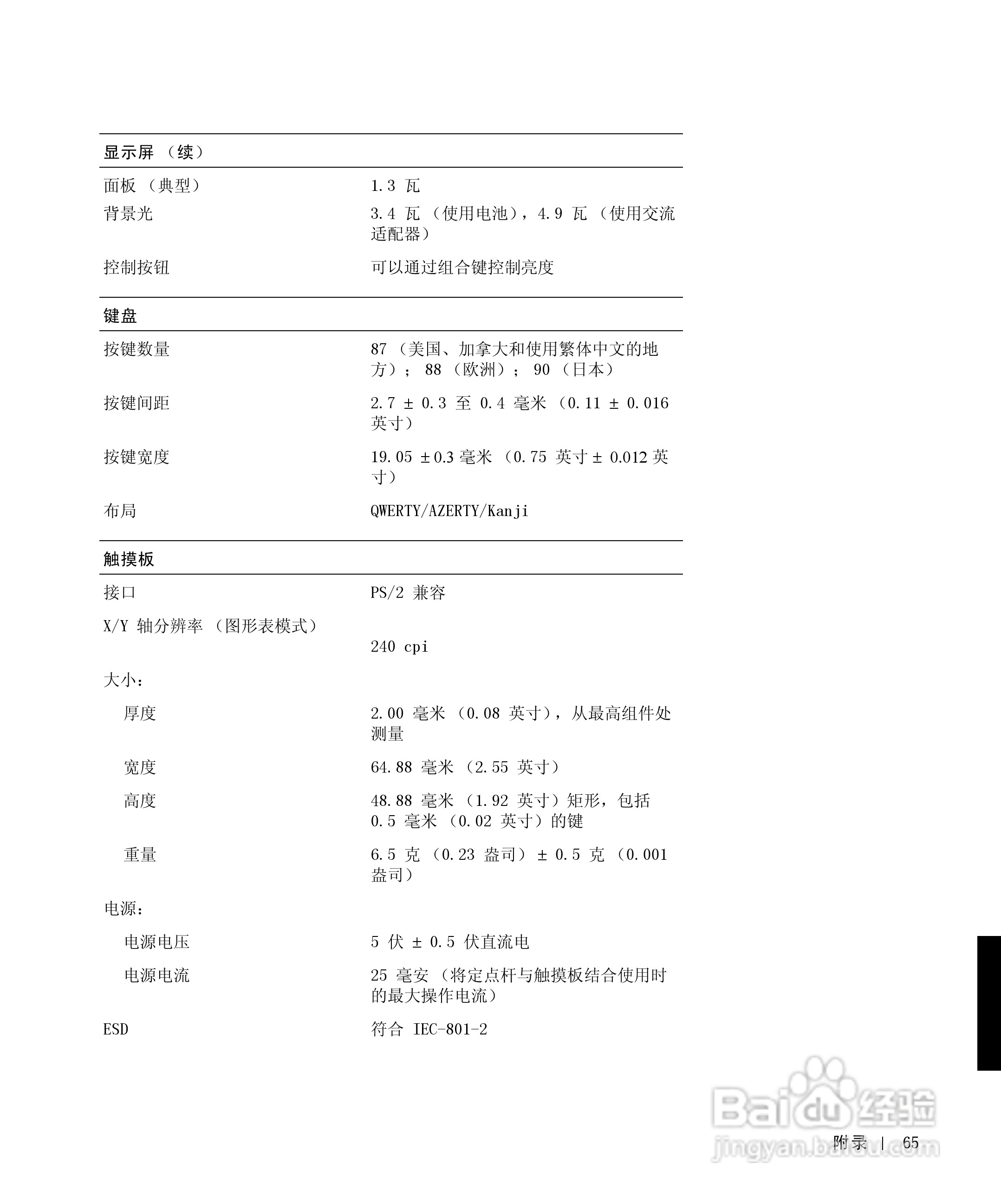 戴尔Inspiron 8000笔记本电脑使用说明书:[7]