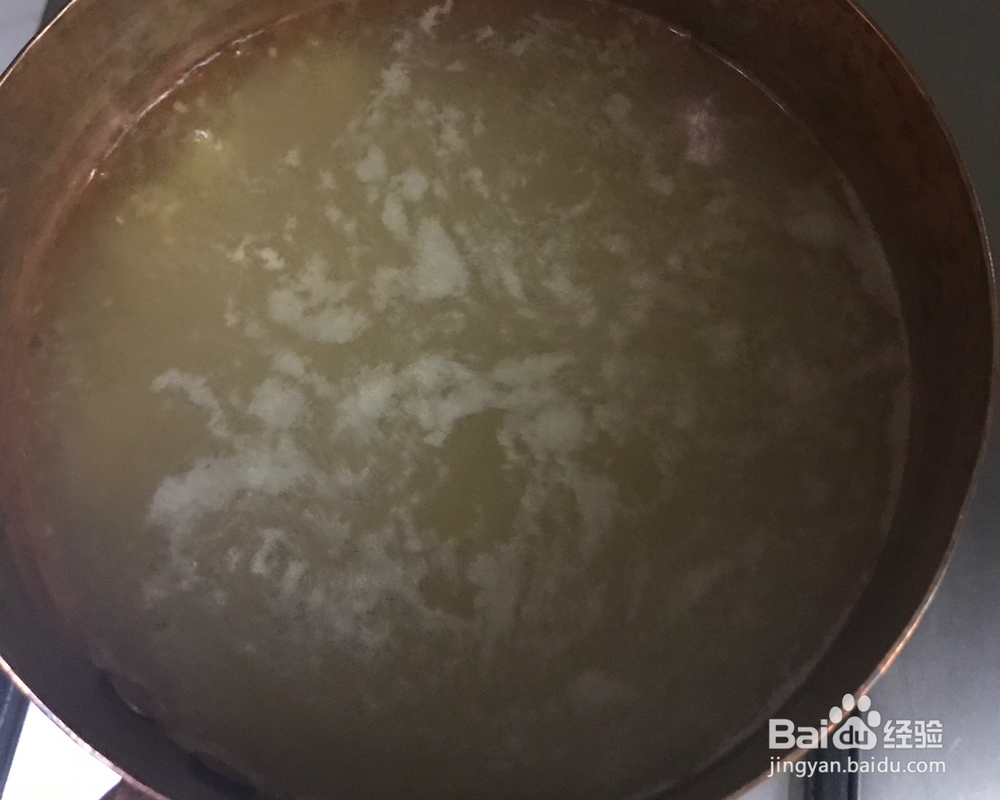 家常做法的米油小米粥