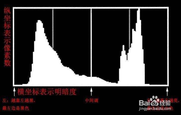 怎样看单反相机的柱状图