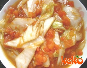 番茄扒白菜的做法