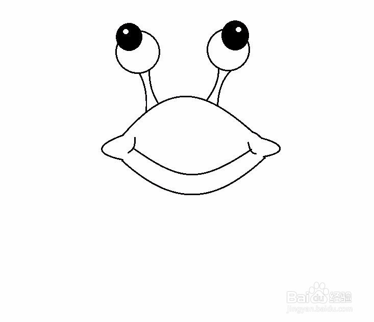 简笔画卡通大螃蟹的画法