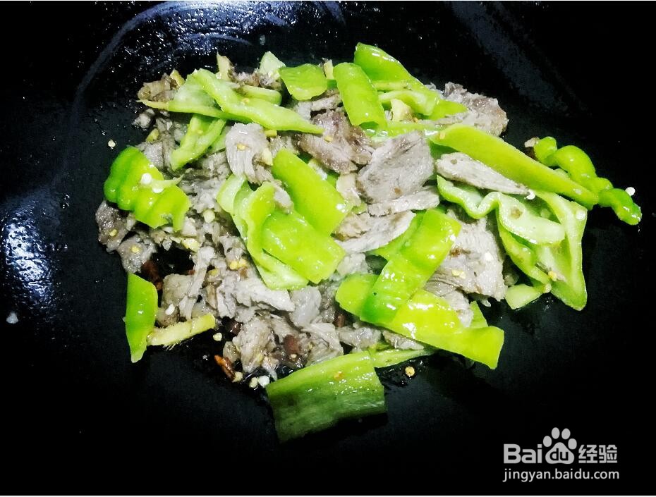 青椒牛肉的做法