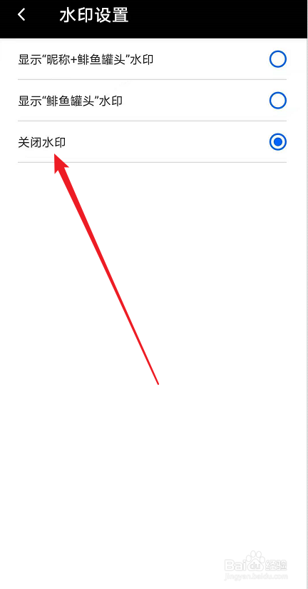 鲱鱼罐头如何关闭水印