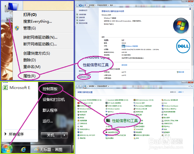 win7自带的性能信息和工具
