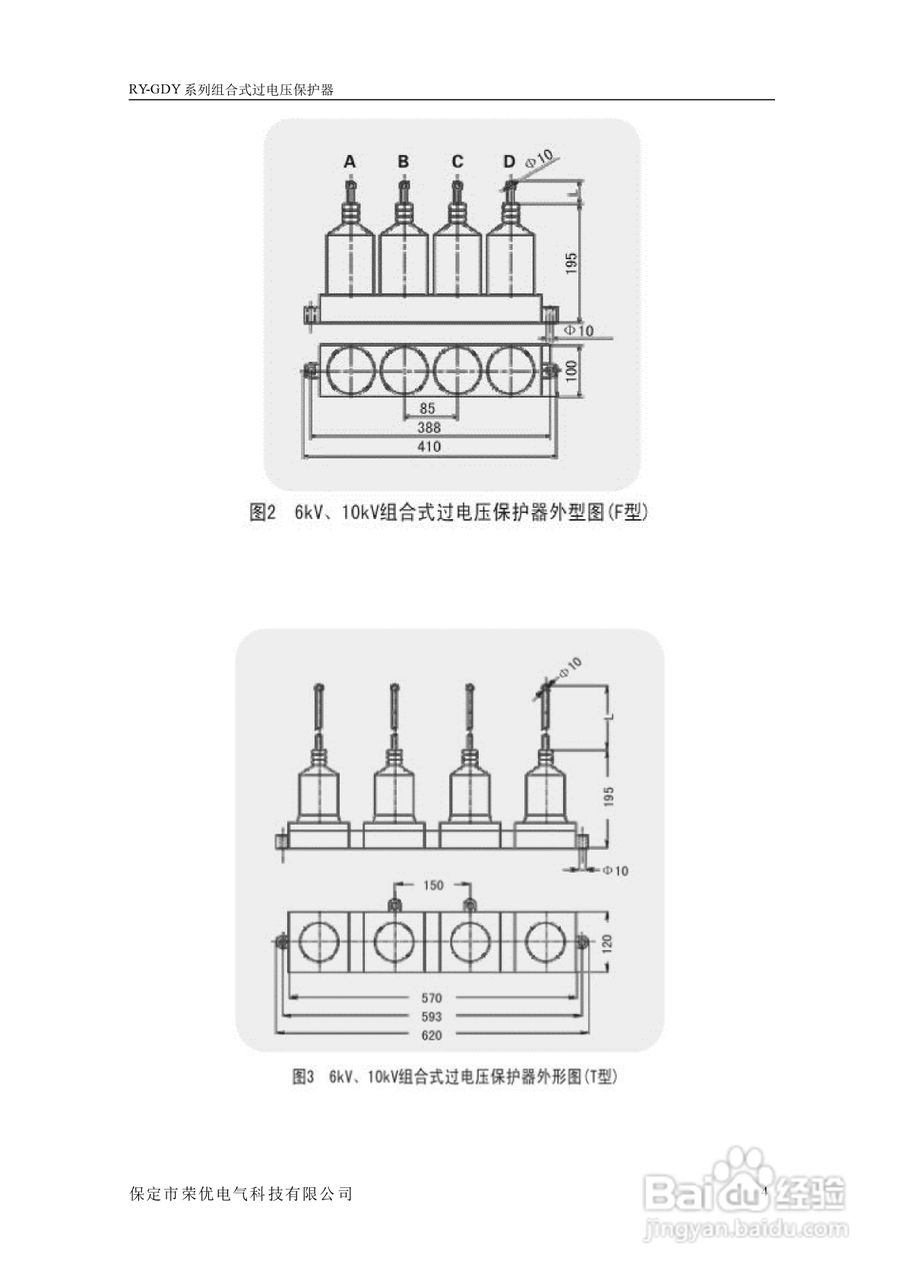 荣优RY-GDY2-C/10组合式过电压保护器使用说明书