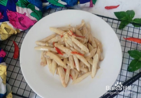 酸脆藕心菜的做法