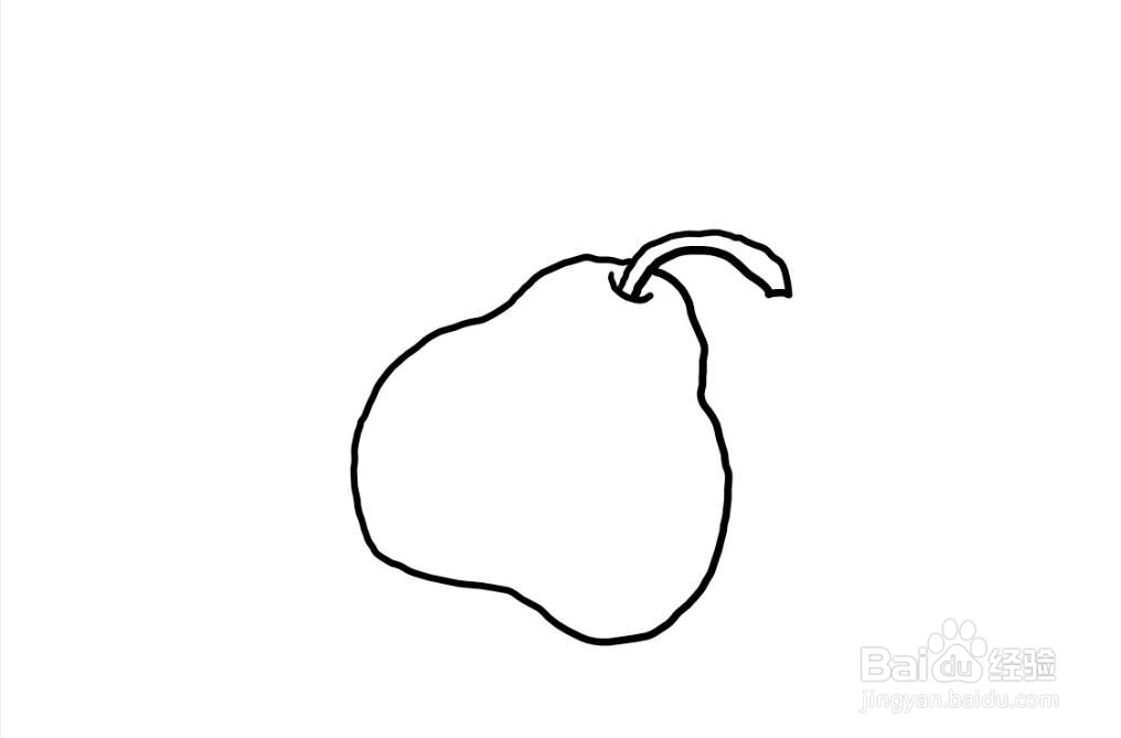 简笔画怎么画梨子