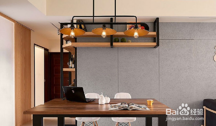 休闲雅致工业居宅的室内效果图