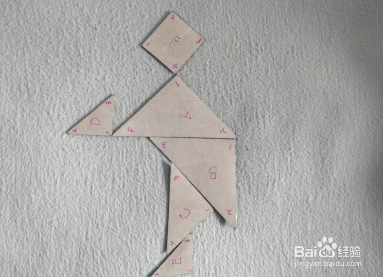 用七巧板怎样拼一个引火准备做饭的人？