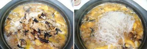 小鸡炖蘑菇粉条的做法
