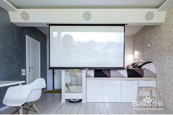 家里没有白墙怎么投影