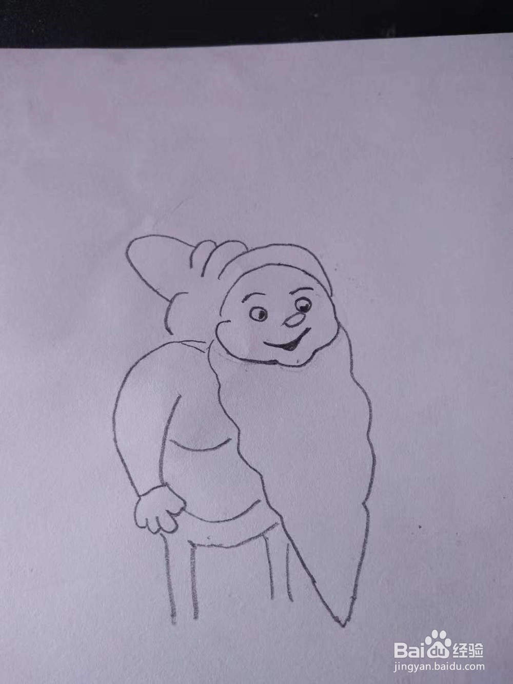 小朋友们跟我学习如何画圣诞老人简笔画吧！