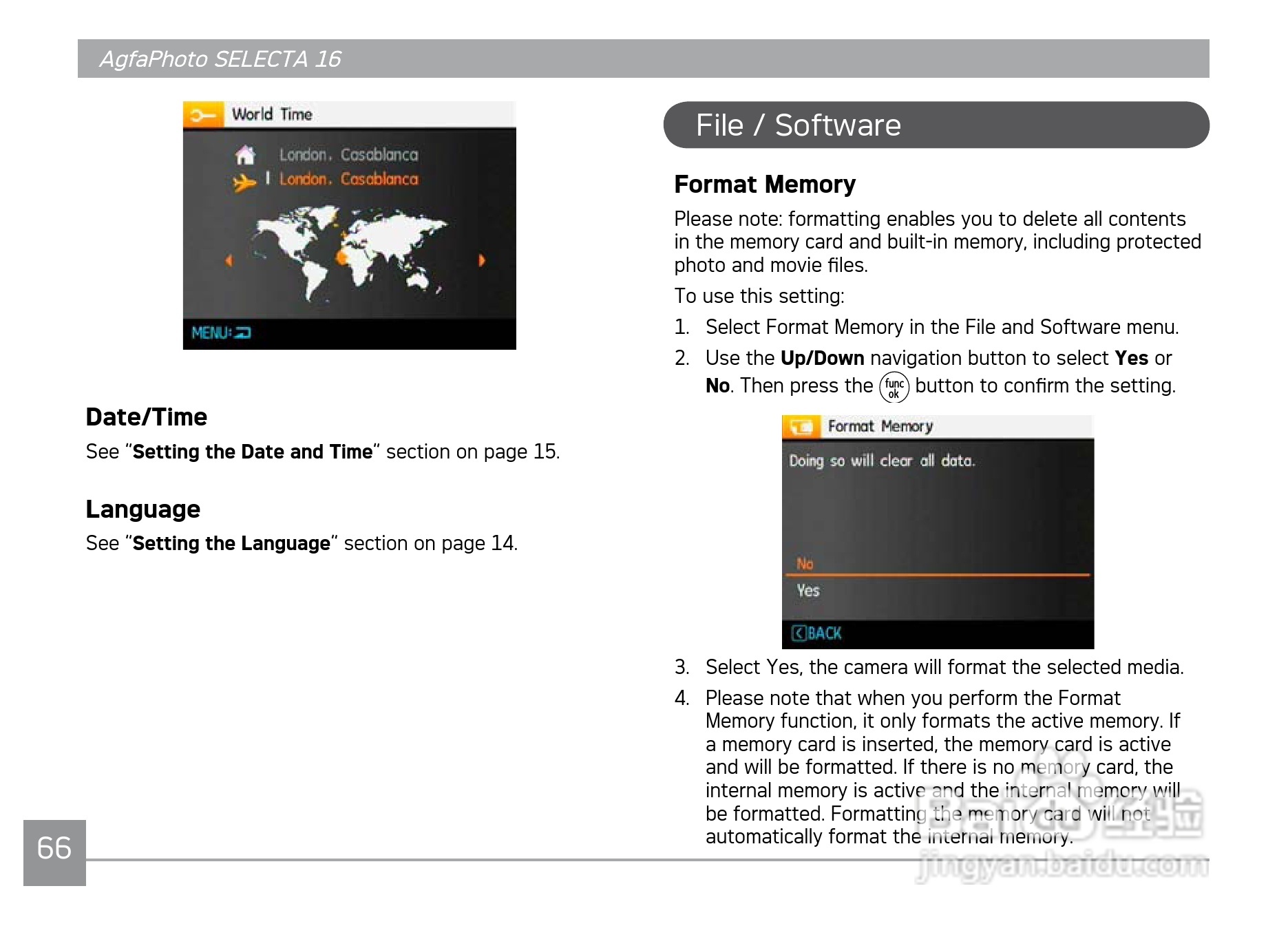 爱克发AgfaPhoto SELECTA 16数码相机使用说明书:[7]