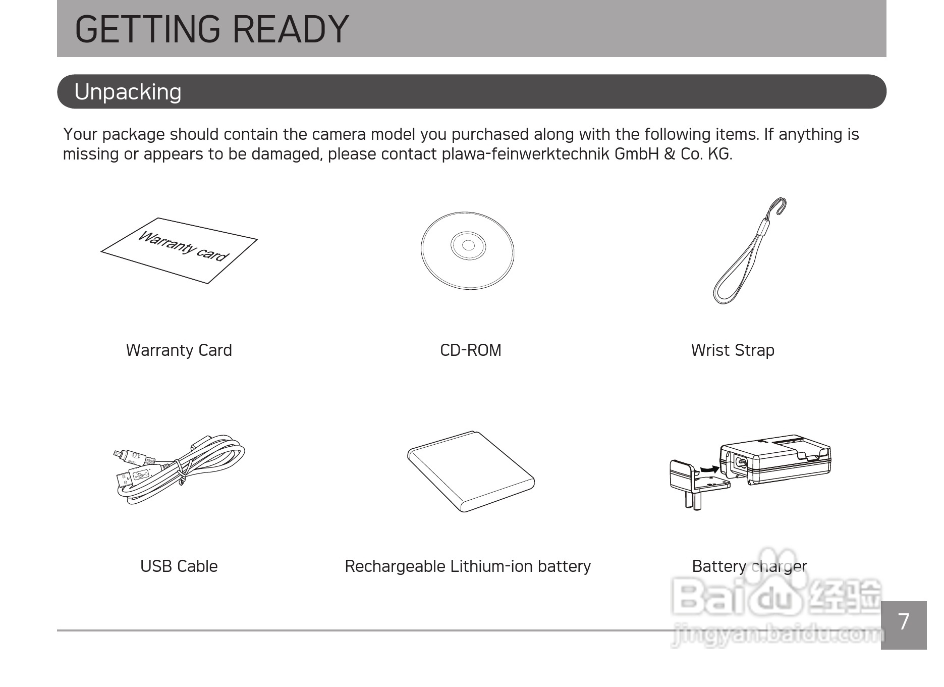 爱克发AgfaPhoto OPTIMA 3数码相机使用说明书:[1]