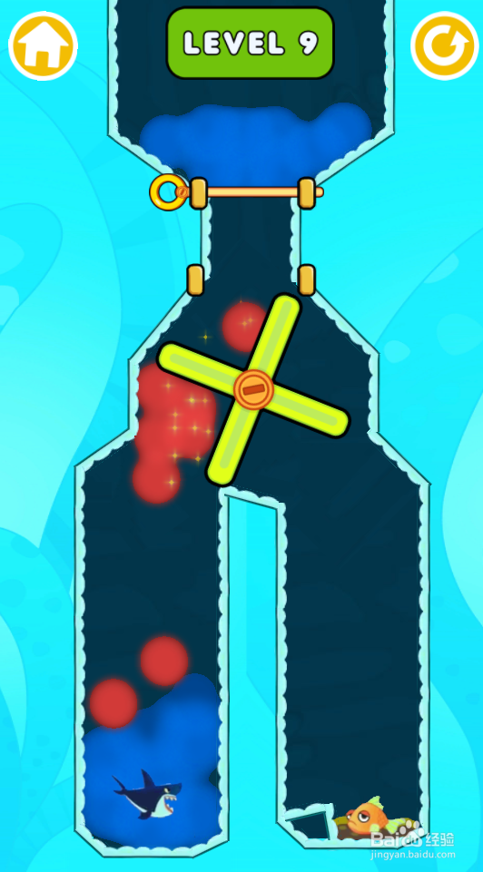 Pins Save The Fish的LEVEL 9如何过关