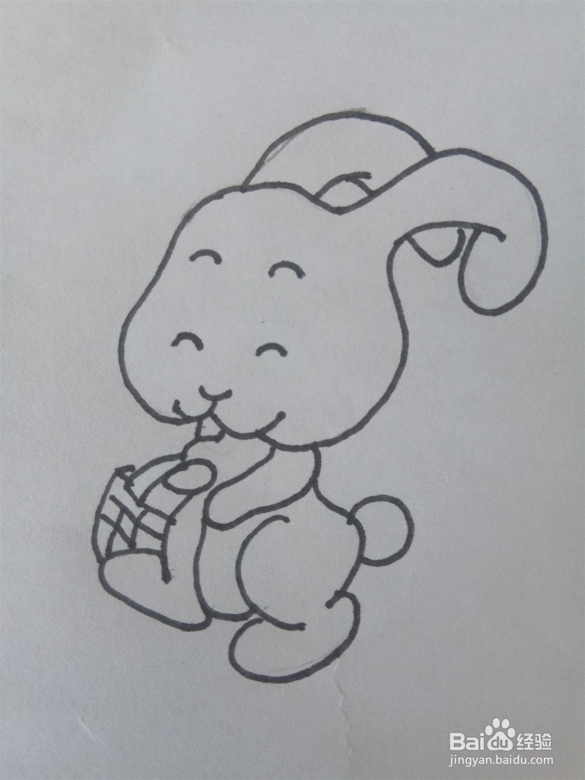 卡通小兔子怎么画？