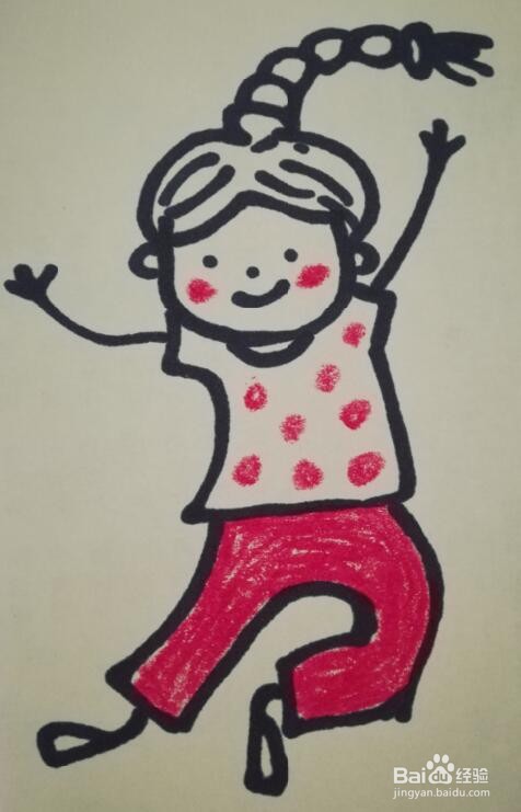 女孩的画法 女孩的简笔画