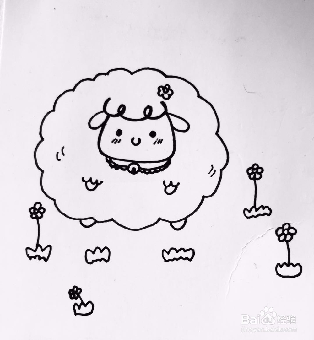 茉莉手绘之萌系绵羊
