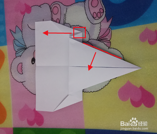 手工折纸之超尖机头纸飞机折法