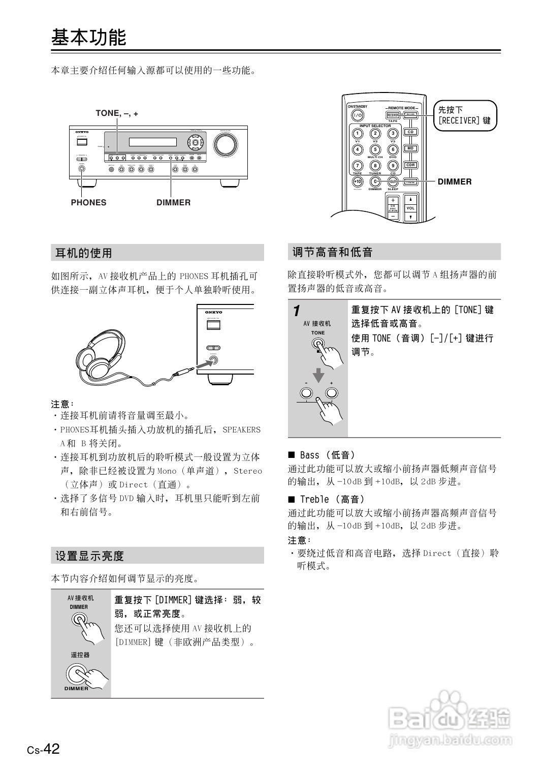 安桥AV接收机TX-SR404型使用说明书:[3]