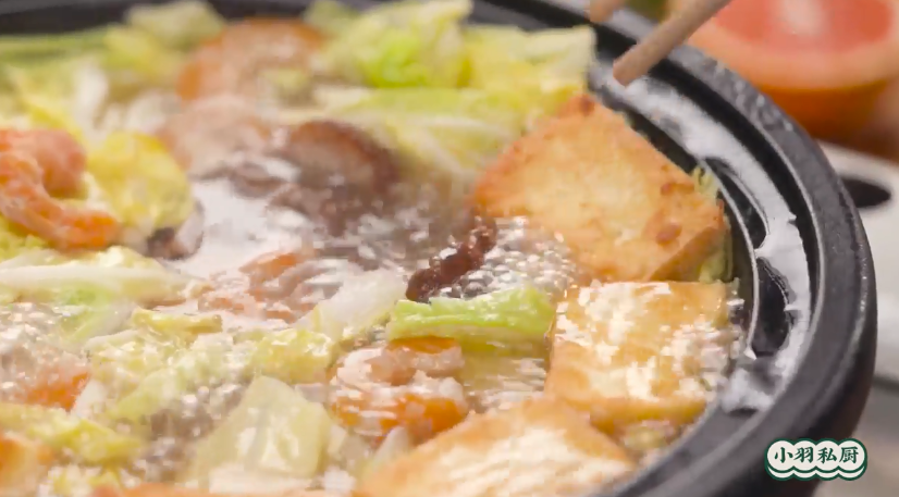 白菜叶豆腐锅怎么做