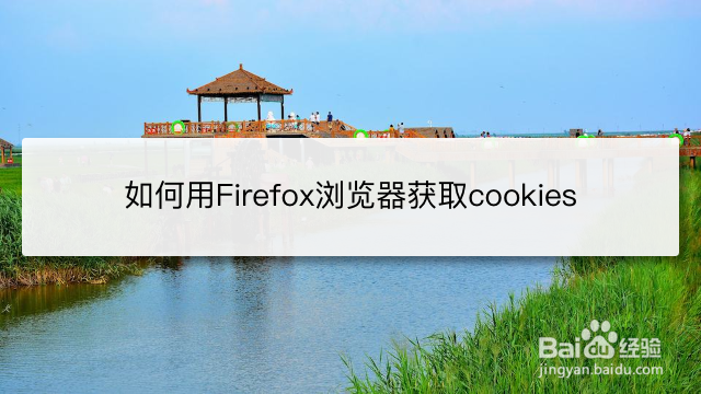 <b>如何用Firefox浏览器获取cookies</b>