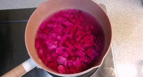 火龙果布丁的简单做法