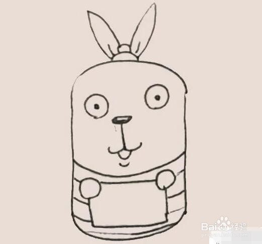 伴儿成长简笔画系列-怎样画越狱兔简笔画